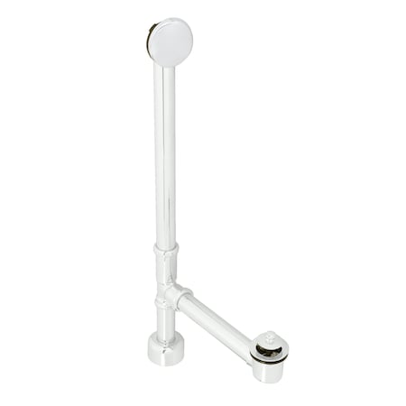 Westbrass 22" All Exposed Pull & Drain in Powdercoated White D3265HK-50